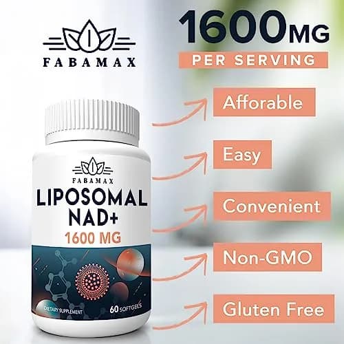 Fabemax 1600 mg Liposomal NAD Supplement | Superior Absorption for Aging & Energy thumbnail 6