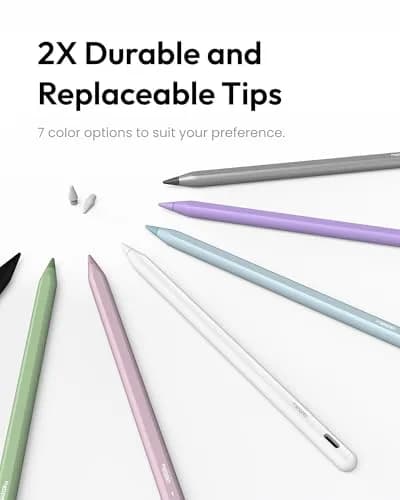 Metapen Pencil A8 Stylus for Apple iPad 2018-2026, 2X Faster Charge, Pixel Precision, Blue | 16.6cm (6.5in) thumbnail 6