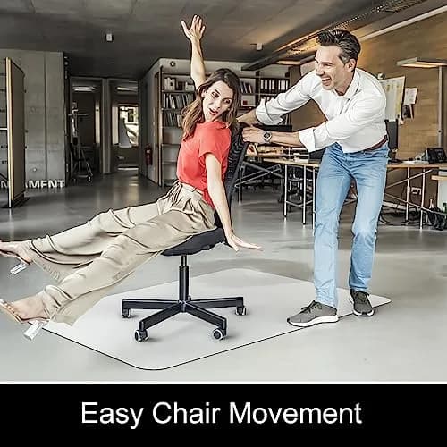 Kuyal Clear Chair Mat for Hardwood Floors 117 x 152 cm (46 x 60 inches) | Protects Floors from Scratches & Scuffs thumbnail 7