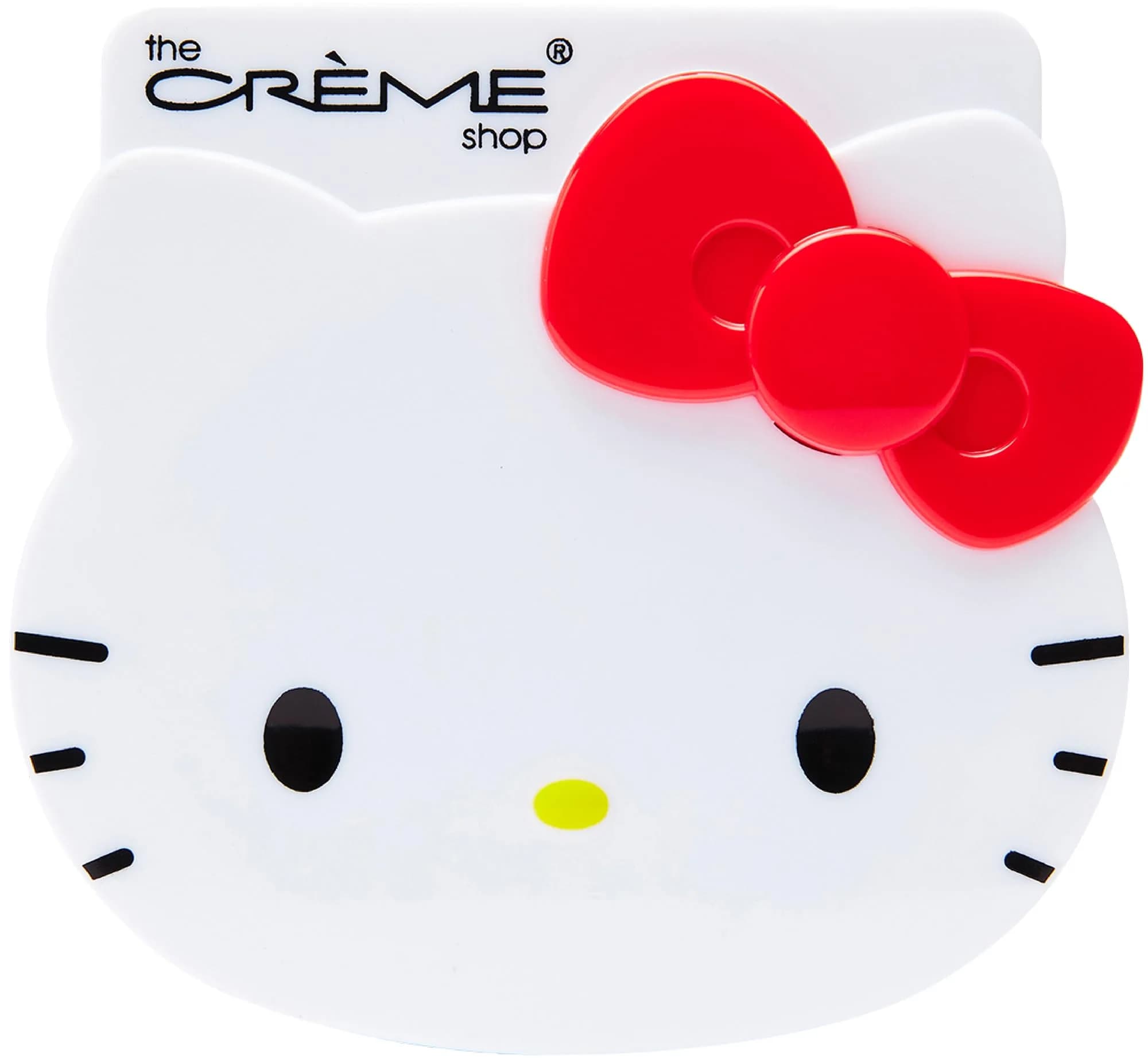 The Crème Shop Hello Kitty Mattifying Blotting Paper with Mirror and Puff 102 Count | Shine-Free Finish for Oily Skin — White