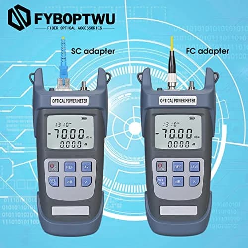 fyboptwu 3-in-1 Fiber Tester OPM+VFL with LED, 1-Pack | Portable Optical Power Meter & Visual Fault Locator thumbnail 7