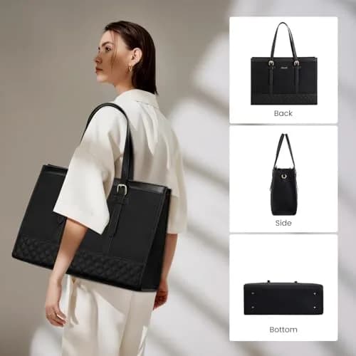 LOVEVOOK Laptop Tote Bag for Women, 15.6 Inch | Stylish & Functional with Laptop Compartment thumbnail 9