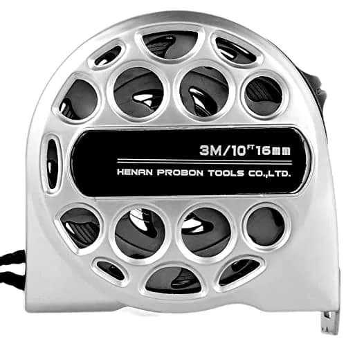 HOTBEST Retractable Tape Measure 3m (9.8ft) Stainless Steel | Double-Sided Scale, Waterproof, Locking Mechanism thumbnail 1