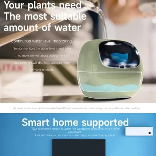 Itigoitie Smart Flowerpot 100ml (3.38 Fl Oz) | Interactive Plant Care with AI & Digital Display thumbnail 8