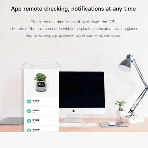 Itigoitie Smart Flowerpot 100ml (3.38 Fl Oz) | Interactive Plant Care with AI & Digital Display thumbnail 9