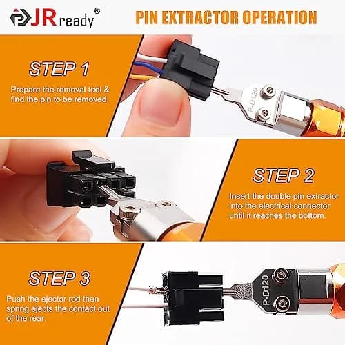 JRready ST5262 2Pcs Molex Micro Fit Extractors for MX3.0 Terminals | Efficient Pin Removal Tool Kit thumbnail 7