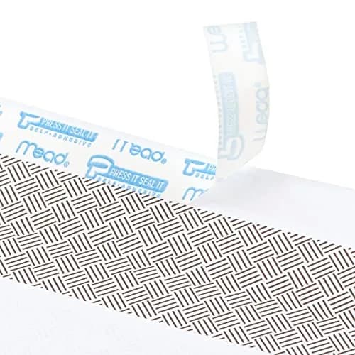 Mead #10 Security Business Envelopes 10.5cm x 24.1cm (4-1/8" x 9-1/2") | Peel and Seal, Privacy Lined, No-Window, Press-It Seal-It Self-Adhesive for Home & Office Mailing, 200 Count thumbnail 3