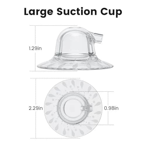 Rolevin 25mm Large Suction Cups for Electric Nipple Corrector - 2 PCS | Silicone Breastfeeding Accessory thumbnail 2