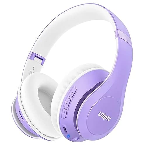 Uliptz Bluetooth Headphones Over Ear, Wireless HiFi Stereo Foldable Headset with 65H Playtime & 6 EQ Modes | 40mm Drivers thumbnail 1