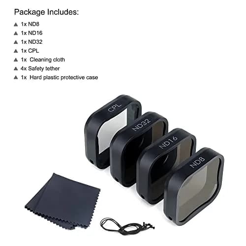 GEPULY Camera Lens Filter Set for GoPro Hero 5 6 7 | CPL ND8 ND16 ND32 Multi-Coated Glass thumbnail 8
