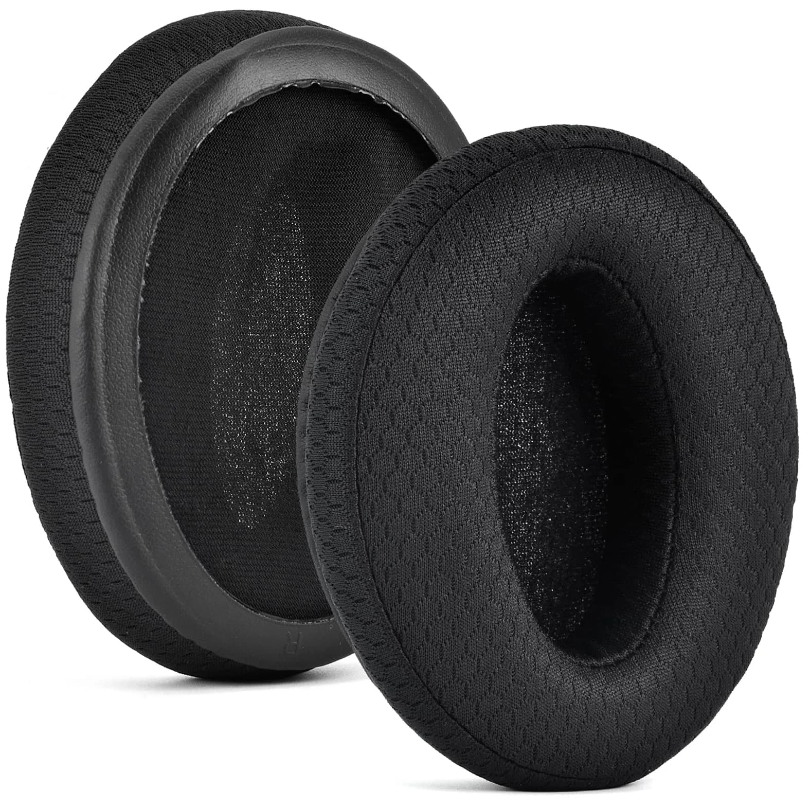 defean Replacement Earpads for Sennheiser HD 4.50BT, HD 4.40BT, HD 4.30G, HD 450BT, HD 350BT Headsets (Black, 2-Pack) — Breathable Fabric