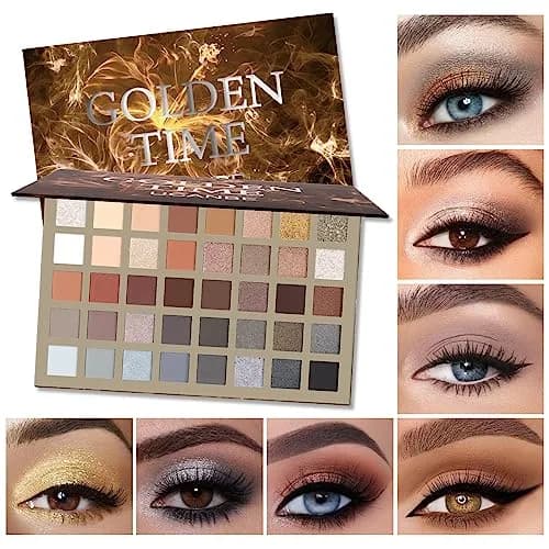 UCANBE Nude Eyeshadow Palette 40 Colors | Matte Shimmer Glitter Smoky Eye Makeup thumbnail 6
