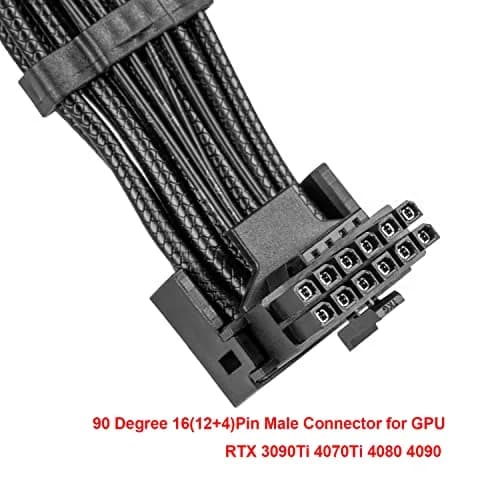 JOYJOM 12VHPWR 90° Adapter to 2X 8Pin | PCI-E 5.0 Extension for RTX 3090Ti & 4080 thumbnail 3