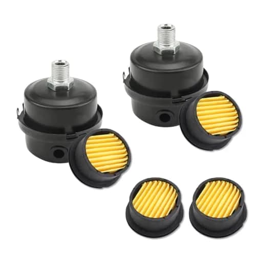 Joyangy 1/4" Metal Air Compressor Intake Filter Silencer Muffler | Noise Reduction & Dust Filtration thumbnail 1