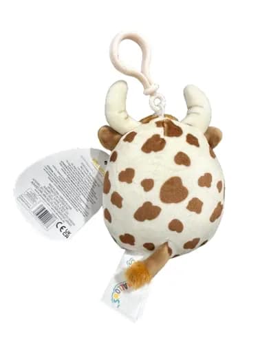 Squishmallows Alonzo 3.5" Plush Clip with Fuzzy Belly | Scottish Highland Cow Toy thumbnail 2