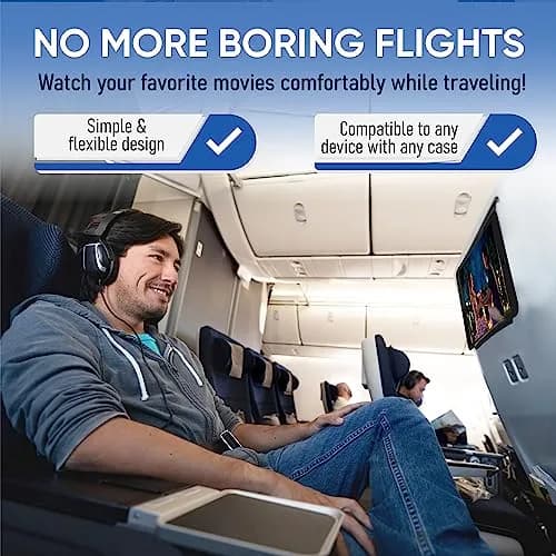AIRGLO Flex Flap Cell Phone Holder & Flexible Tablet Stand 8 x 4 inches | Travel-Friendly, Adjustable thumbnail 2