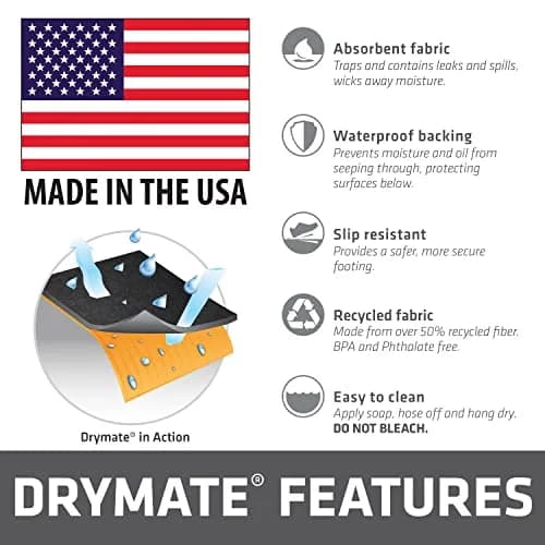 Drymate XL Oil Spill Mat 91cm x 150cm (36" x 59") (2-Pack) | Protects Garage Floors from Oil & Coolant thumbnail 7
