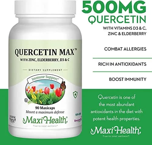 Maxi Health Quercetin with Zinc & Vitamin C 90 Capsules | Supports Immunity & Wellness thumbnail 4