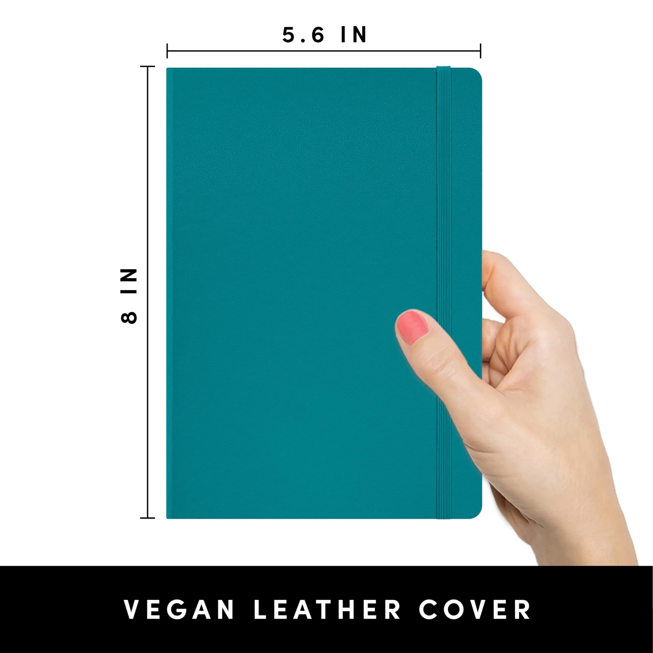 PAPERAGE Lined Journal Notebook 5.6 in x 8 in, 252 Pages | College Ruled Journaling Notebook for Work, School Supplies & Note Taking