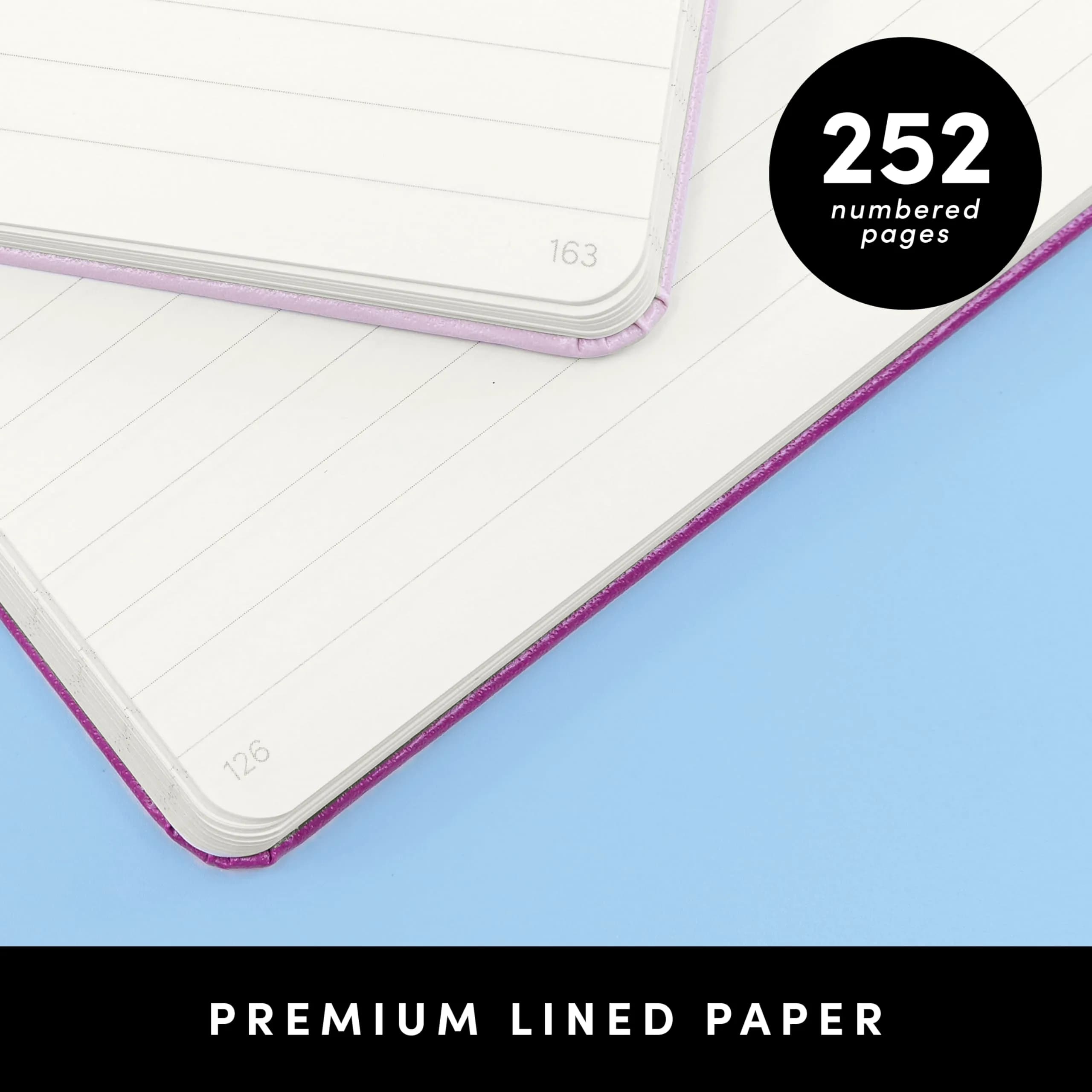 PAPERAGE Lined Journal Notebook 5.6 in x 8 in, 252 Pages | College Ruled Journaling Notebook for Work, School Supplies & Note Taking thumbnail 3