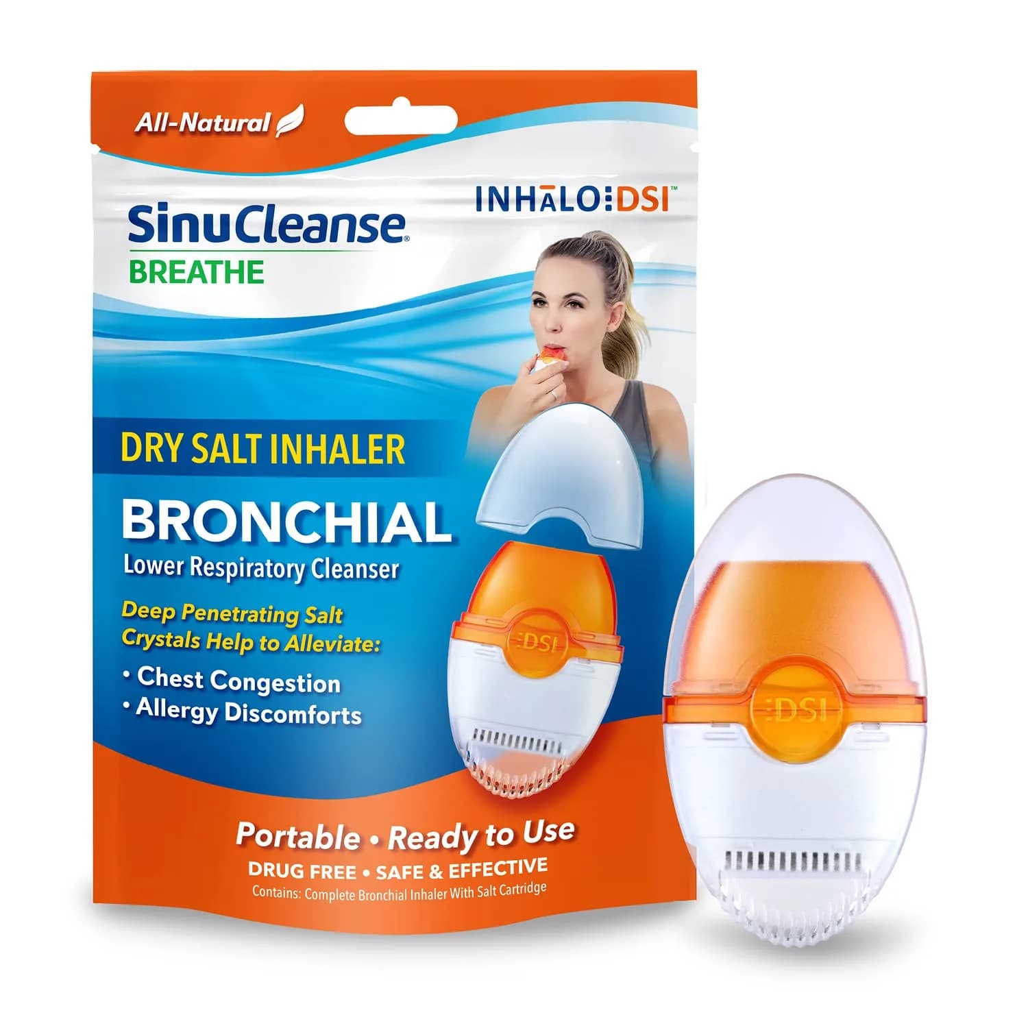 SinuCleanse 100 Pre-Mixed Saline Packets for Sinus Rinse Systems | All-Natural, Pharmaceutical Grade & PH Balanced Saline Packets for Neti Pots & Nasal Wash Systems, Made in USA — Clear