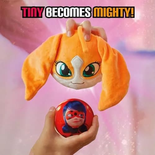 Miraculous Wyncor Ladybug 4-1 Surprise Miraball | 2.9" Plush & Metal Ball for Kids 3+ thumbnail 7