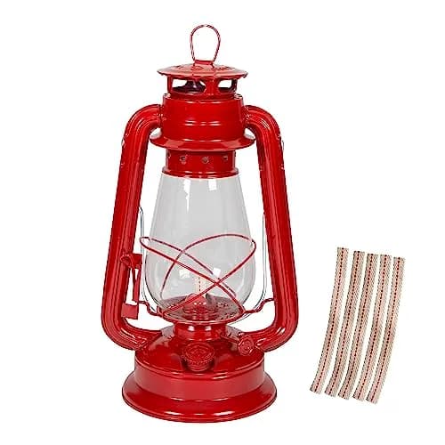 Stansport Fuel Lantern with 5 Replacement Wicks | Metal & Glass Construction for Camping & Outdoors thumbnail 1
