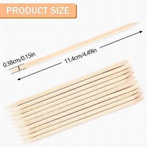 JANYUN Hair Removal Wax Sticks 200 Pcs | Double-Sided Pointed Flat Handle for Small Detailed Areas thumbnail 2