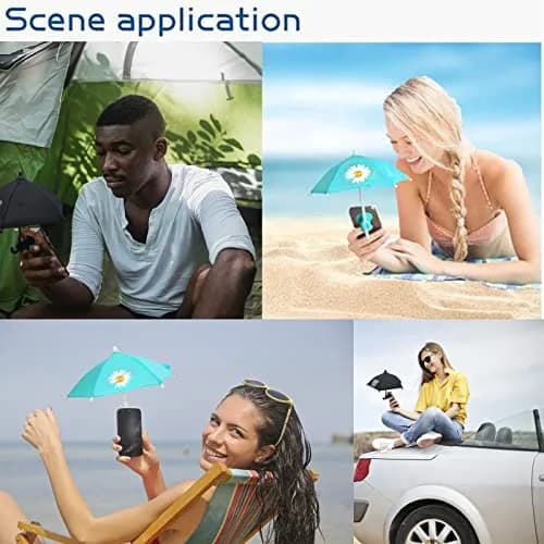 BEITESTAR Phone Umbrella for Sun | Cute Sun Shade & Stand for iPhone & Smartphones 7.48cm*7.78cm thumbnail 2