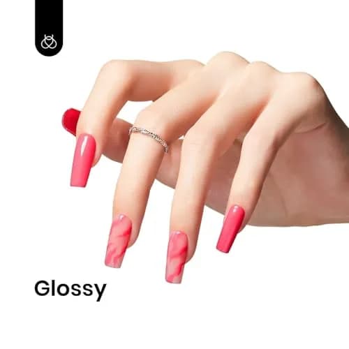 Beetles Gel Nail Polish Coral Pink 15ml (0.5 Fl Oz) | Soak Off UV Gel for Nail Art thumbnail 2
