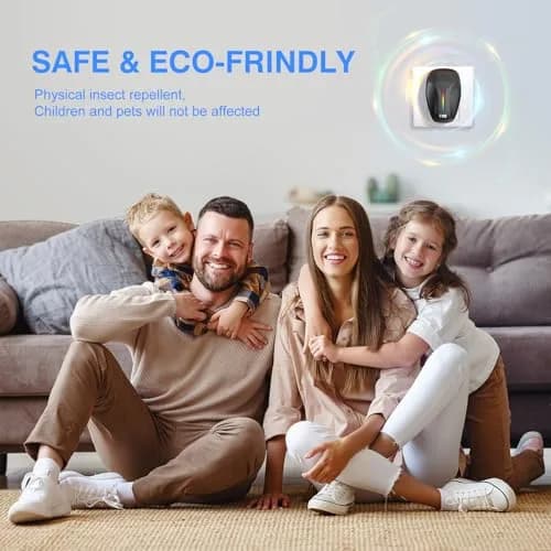 Haycone Ultrasonic Pest Repeller 6-Pack | Intelligent Frequency Conversion for Roaches, Mice, Bugs, Mosquitoes, Spiders, Ants thumbnail 2