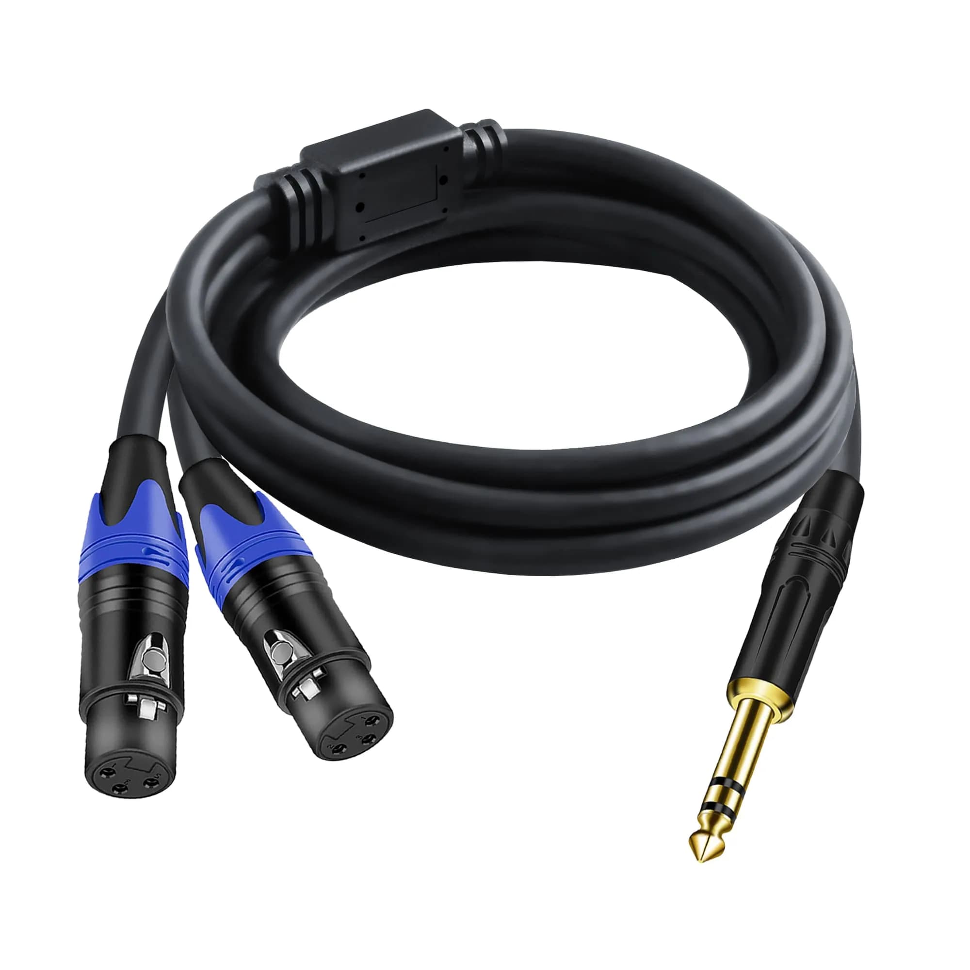 Seefeful 6.35mm TRS to Dual XLR Microphone Cable 0.3m | High Fidelity Audio - main product image