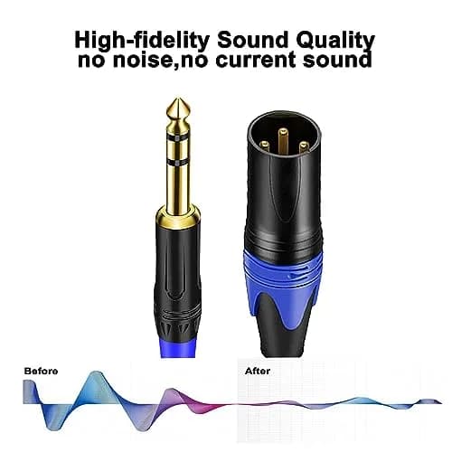 Seefeful 1/4 TRS to DualXLR Cable 6.35mm | Noise-Free Audio Signal thumbnail 5