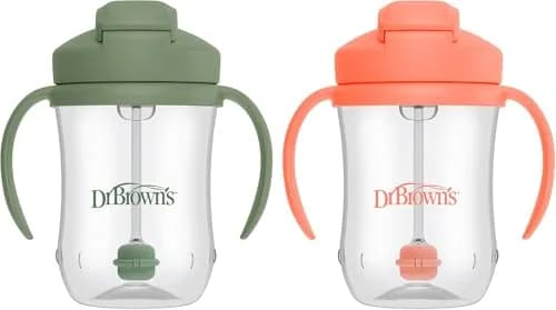 Dr. Brown's Milestones Baby's First Straw Cup 266ml (9 oz) | Spill-Proof & BPA-Free for Toddlers 6m+ thumbnail 8