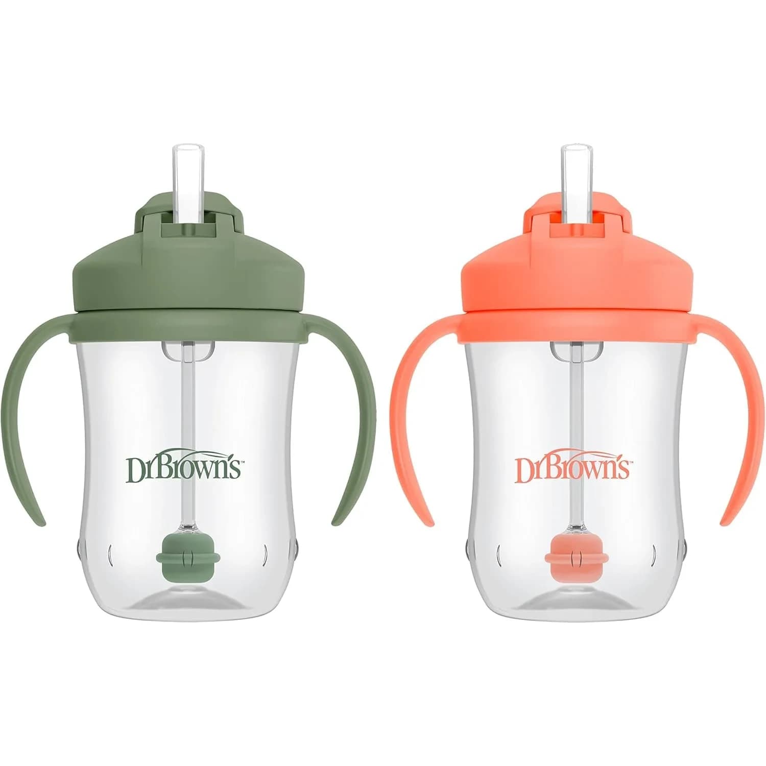 Dr. Brown's Milestones Baby's First Straw Cup 266ml (9 oz) | Spill-Proof & BPA-Free for Toddlers 6m+