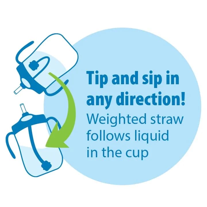 Dr. Brown's Milestones Baby's First Straw Cup 266ml (9 oz) | Spill-Proof & BPA-Free for Toddlers 6m+ thumbnail 4