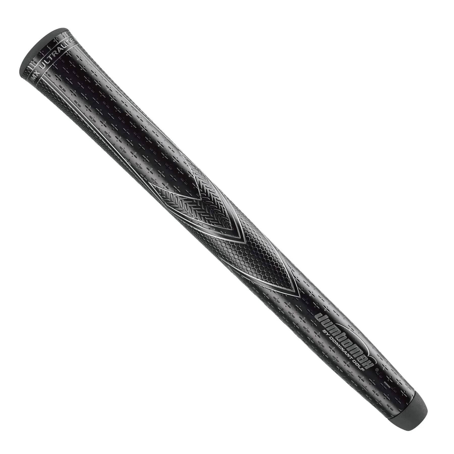 JumboMax JMX Ultralite Tapered Oversized Golf Grips Large (+11/32) - 25% Lighter Than Standard - RWB Pinstripes — Blackout