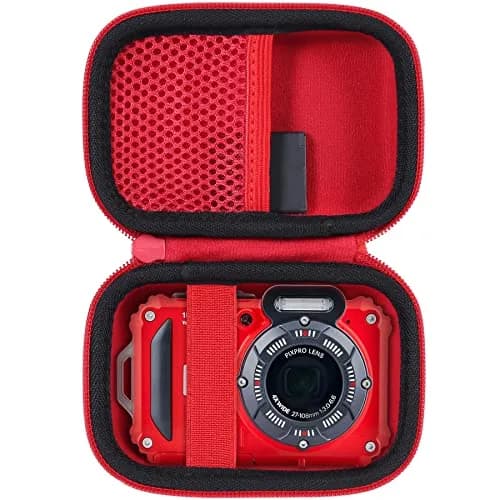 Aenllosi Hard Case for Kodak PIXPRO WPZ2 Rugged Digital Camera, Red | Water-Resistant EVA Shell & Fluffy Lining thumbnail 1