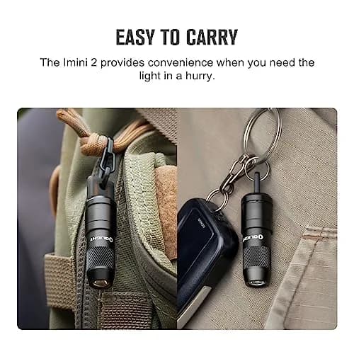 OLIGHT IMINI 2 Rechargeable Mini Flashlight Black | 50 Lumens, 21 M Throw, Compact & Stylish thumbnail 8