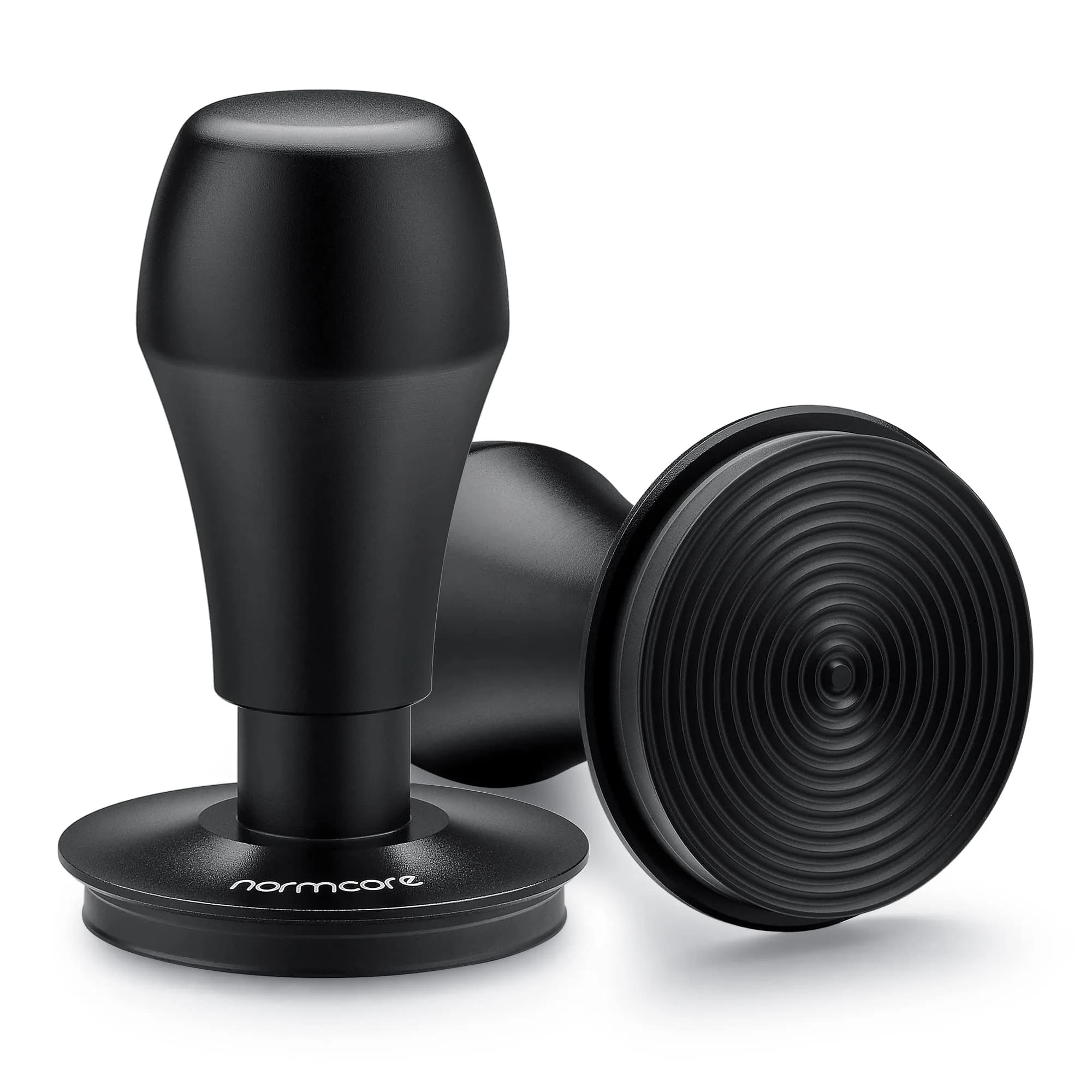 Normcore 53.3mm Spring Loaded Espresso Tamper with Ripple Base & Stand | 15lb/25lb/30lb Springs — 58.5 mm