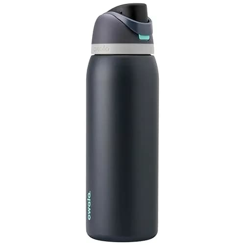 Owala FreeSip Insulated Stainless Steel Water Bottle 40 oz Foggy Tide | Keeps Cold 24 Hours thumbnail 1