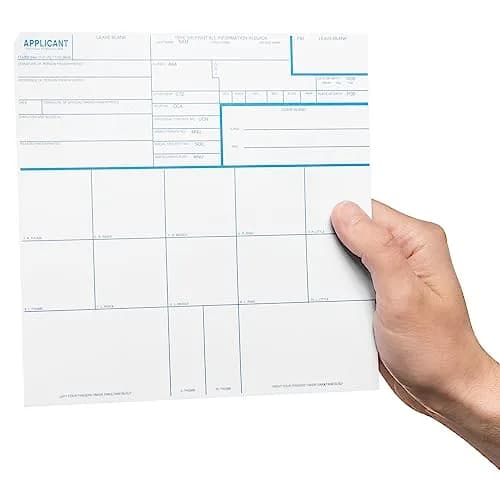 NATIONAL GUN TRUSTS FD-258 Fingerprint Cards 8 x 8 inches | Made in USA, 3 Pack, Heavy Card Stock thumbnail 3