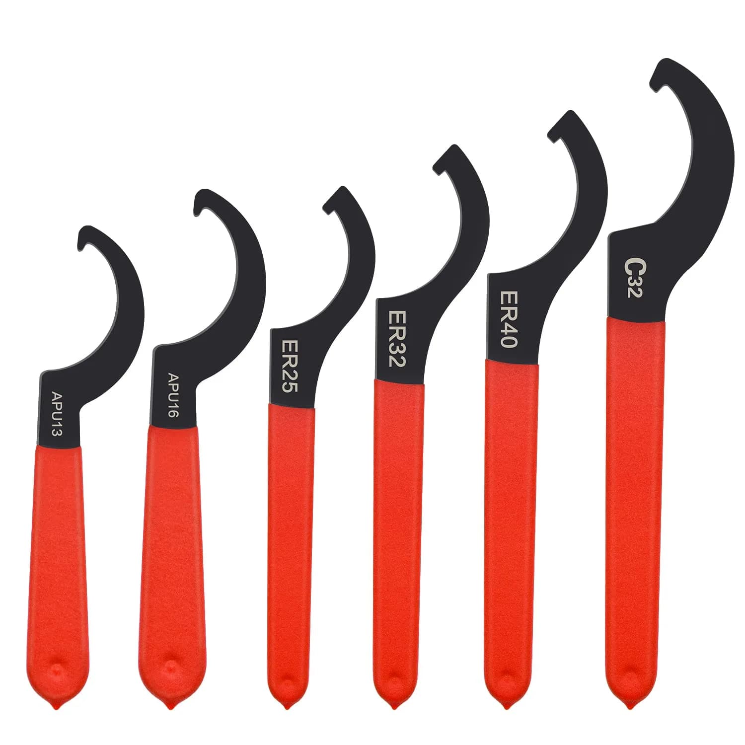 Mdvora Coilover Wrench Set, 4pcs Alloy Steel Rubber | Suspension Adjustment Tools — 6pcs