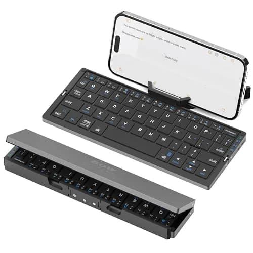 SIKAI CASE Foldable Bluetooth Keyboard with Magnetic Stand, 60-Key Mini Portable Wireless Keyboard | Quiet Scissor-Foot Keys thumbnail 1
