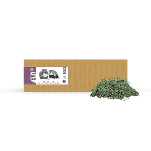 PremiYum Small Animal Alfalfa Hay 12 lb | Natural Fiber & Dental Support thumbnail 5