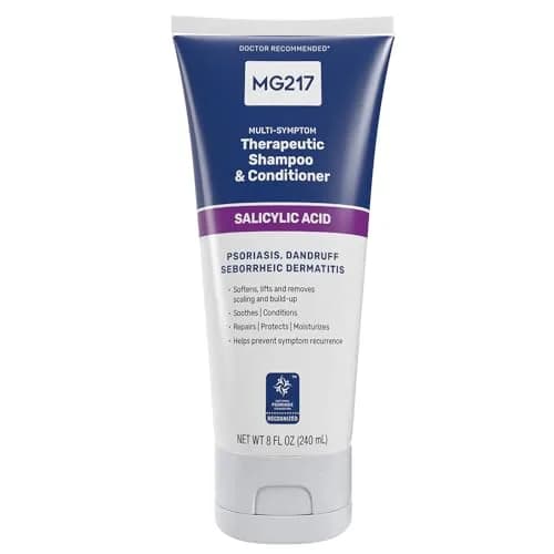 MG217 Psoriasis Shampoo and Conditioner 237ml (8 Fl Oz) | Therapeutic Scalp Treatment for Dandruff & Scaling thumbnail 1