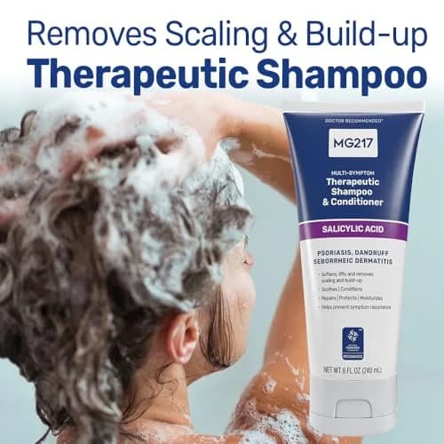 MG217 Psoriasis Shampoo and Conditioner 237ml (8 Fl Oz) | Therapeutic Scalp Treatment for Dandruff & Scaling thumbnail 2
