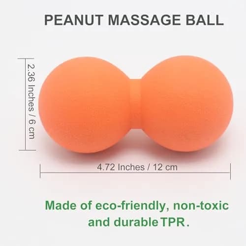 SIMPLECOOL Hard Peanut Massage Ball 12cm | Deep Tissue Trigger Point Relief thumbnail 2