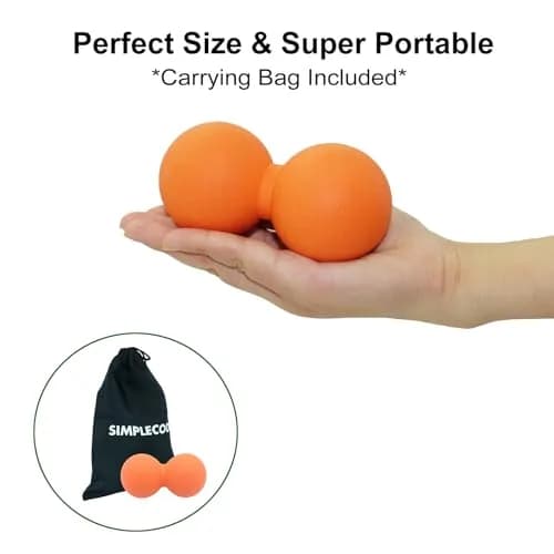 SIMPLECOOL Hard Peanut Massage Ball 12cm | Deep Tissue Trigger Point Relief thumbnail 3