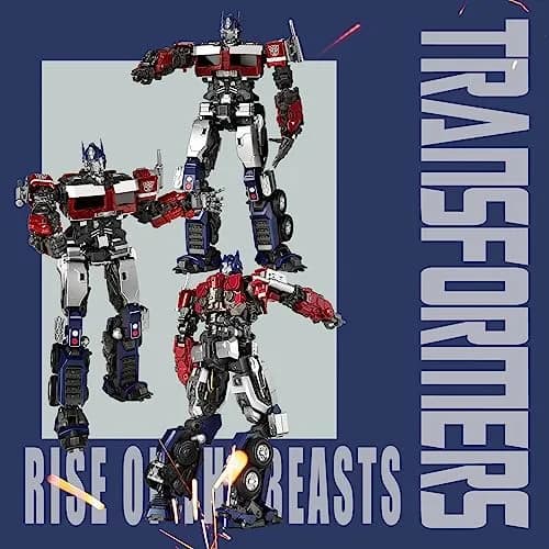 YOLOPARK Optimus Prime Transformers Action Figures Rise of The Beasts | 7.87 Inch Highly Articulated Toy for Kids & Collectors thumbnail 2
